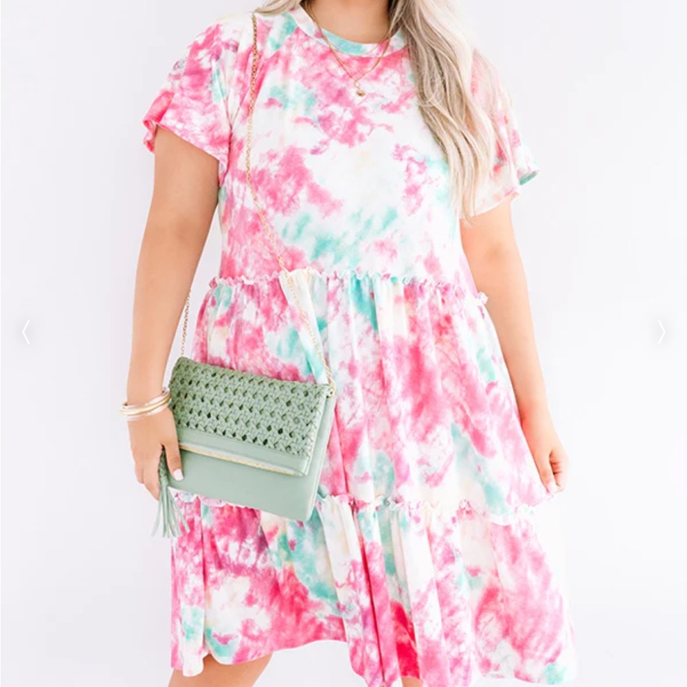 IMPRESSIONS BOUTIQUE tie dye dress